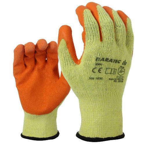 12 x Baratec Protective Latex Gripper Glove - Wet & Dry Conditions