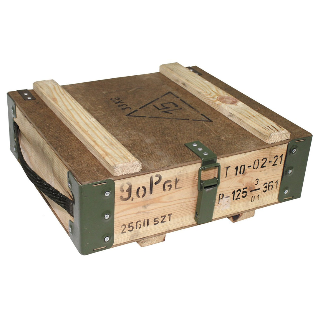 AK101 M33 5.56 Polish Army Wooden Ammo Box