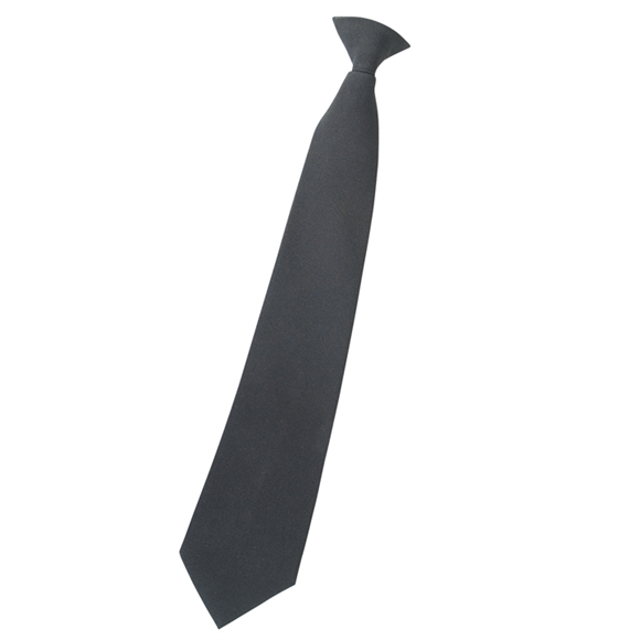 Black Clip on Tie - New