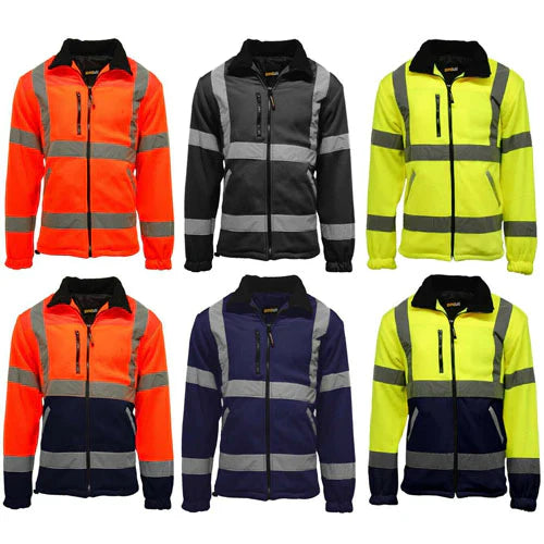 HV022 Hi Vis Fleece Jacket-0