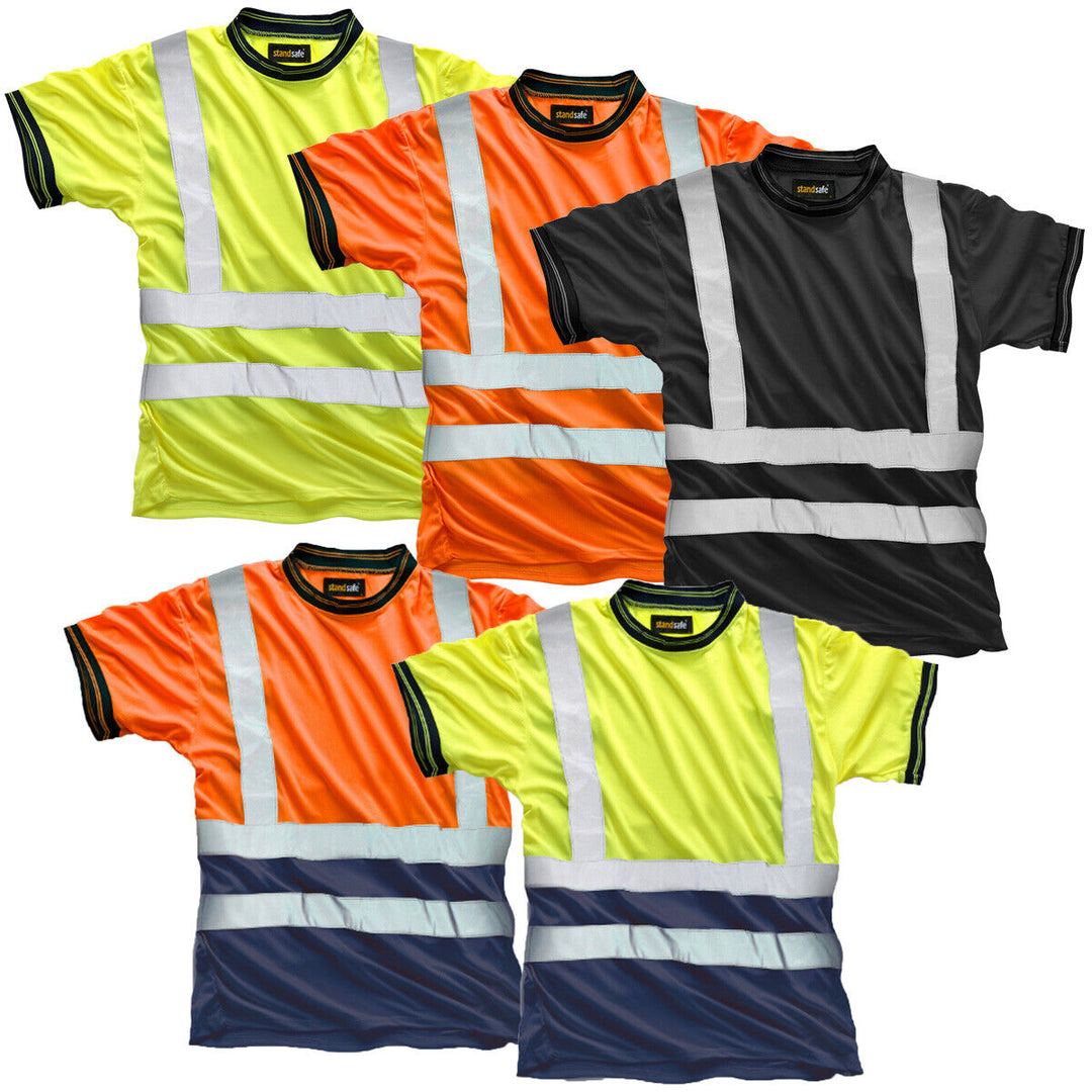 Hi Vis HV007 Short Sleeve Crew Neck T-Shirt