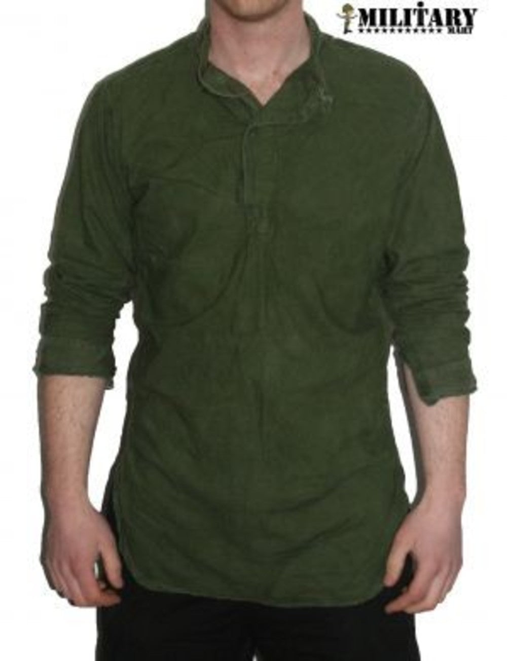 Used Swedish M49 M55 Grandad Shirt